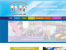 Tablet Screenshot of brincaaprendendo.com.br